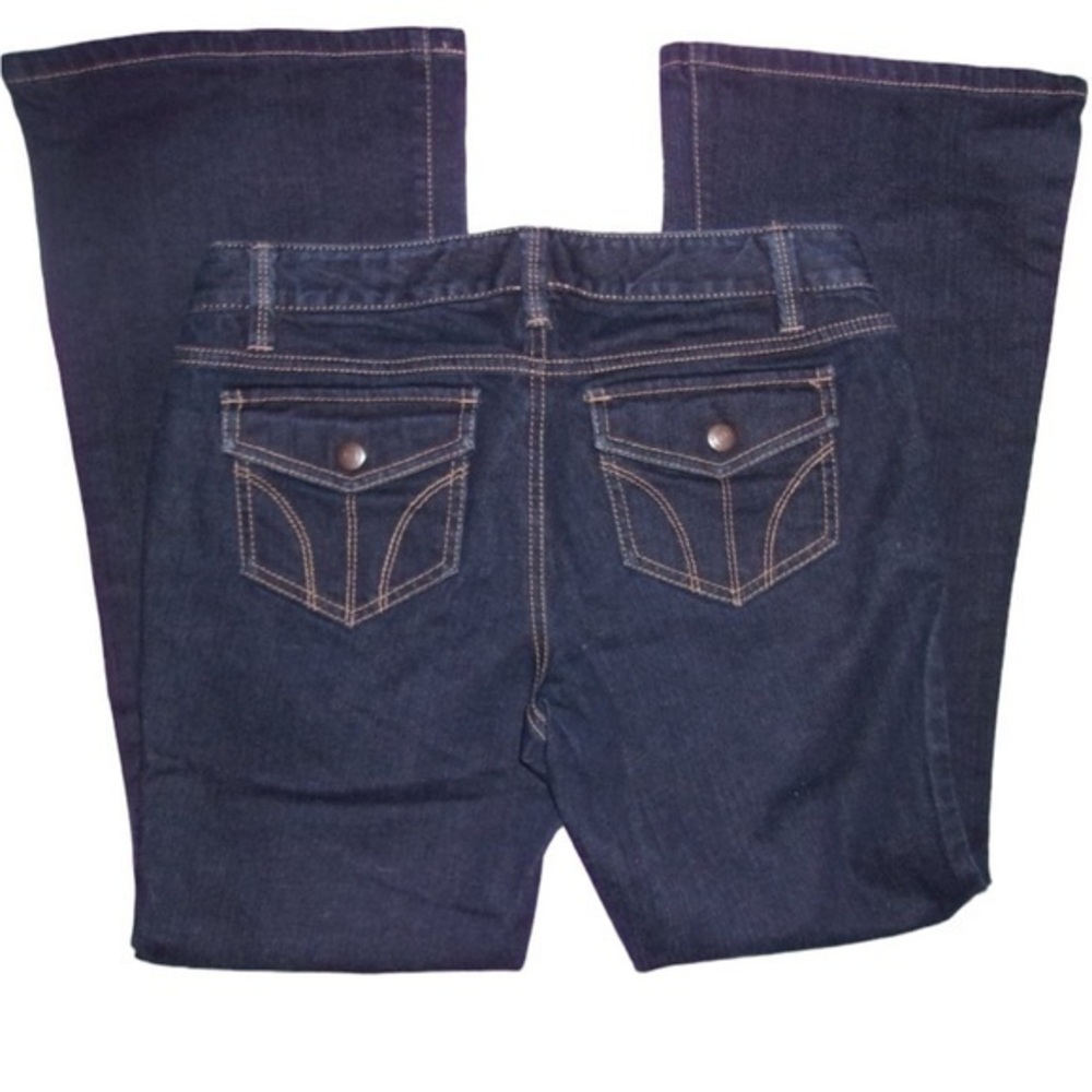 LOFT   size 6 6p petite short  womens denim dark blue  jeans pants flare six
